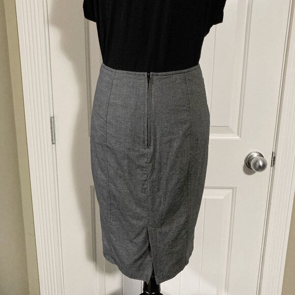 SMART SET Vintage dark grey pinup girl style pencil skirt ~ Y2K goth XS SMALL - Picture 13 of 13